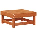 vidaXL Repose-pieds de jardin Pin massif Brun Ciré 61 x 60 5 x 30 cm