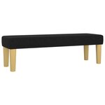 vidaXL Sommier à lattes de lit avec matelas Noir 140x190 cm Tissu