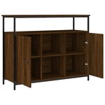 vidaXL Buffet chêne marron 100x35x80 cm bois d'ingénierie