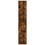 vidaXL Armoire de rangement mince chêne fumé 50x42 5x225 cm