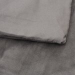 vidaXL Couverture lestée avec housse Gris 200x200 cm 13 kg Tissu
