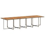 vidaXL Ensemble à manger de jardin coussins 13 Pièces gris résine tressée