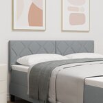 Tête de lit vidaXL Design Blocs Diamants Gris Clair 160 cm Tissu