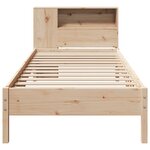 vidaXL Lit bibliothèque sans matelas 75x190 cm bois de pin massif