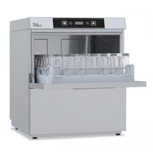 Lave verre bar avec pompe de vidange - 6 77 kw - 500 x 500 mm - neo500pv1 - colged -  - acier inoxydable 600x600x720mm