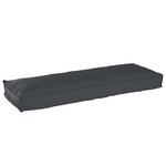 vidaXL Coussin de Palette pour Banc Noir 120 x 40 x 8 cm en Tissu Oxford