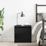 vidaXL Cabinet de chevet Chêne noir 40 x 30 x 39 cm Bois d'ingénierie
