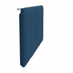 vidaXL Coussin de tête de lit bleu 100 cm tissu