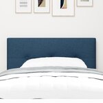 vidaXL Tête de lit LED bleue rembourrée en tissu de 100 cm avec boutons tuftés