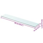 vidaXL Panneaux d'étagère 2 Pièces Verre Transparent 90 x 15 cm