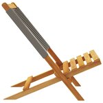 vidaXL Chaises de jardin pliables lot de 8 gris bois d'acacia massif