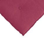 vidaXL Coussin de Dos Bordeaux 60 x 50 cm Tissu en velours côtelé