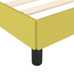 vidaXL Cadre de lit Vert 90x190 cm Tissu