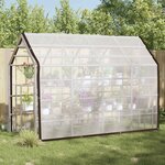 vidaXL Couverture pour plantes Transparent 3 x 3 m PE