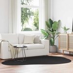 vidaXL Tapis HUARTE Noir 160 x 230 cm Polyester
