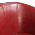 vidaXL Fauteuil rouge bordeaux similicuir