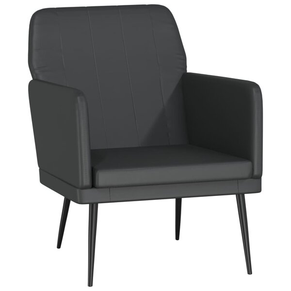 vidaXL Fauteuil Noir 61x78x80 cm Similicuir