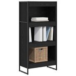vidaXL Bibliothèque Chêne noir 80 x 30 x 155 cm Bois d'ingénierie