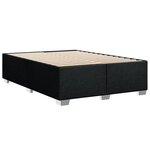 vidaXL Sommier à lattes de lit avec matelas Noir 140x190 cm Tissu