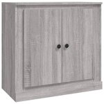 vidaXL Buffet sonoma gris 70x35 5x67 5 cm bois d'ingénierie