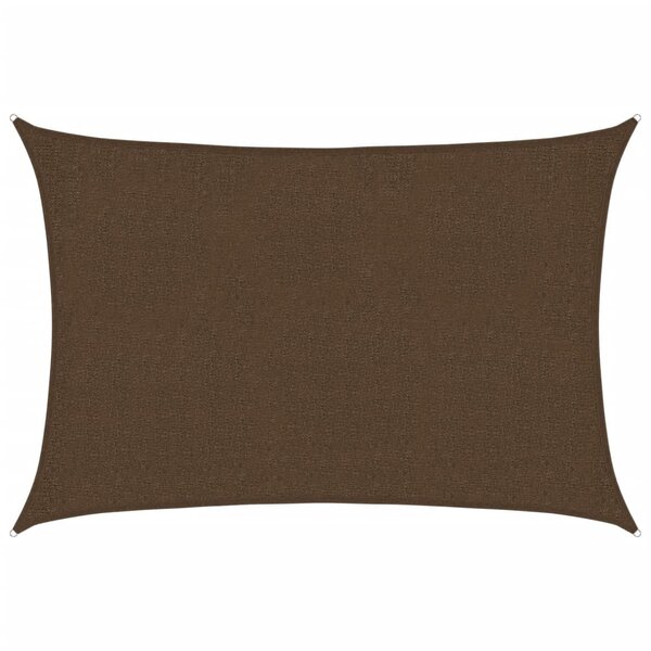 vidaXL Voile d'ombrage 160 g/m² Marron 2x3 m PEHD