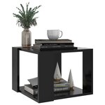 vidaXL Table basse Noir 40x40x30 cm Bois d'ingénierie