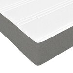 vidaXL Matelas de lit à ressorts ensachés fermeté moyenne Gris foncé 90x200x20cm Tissu