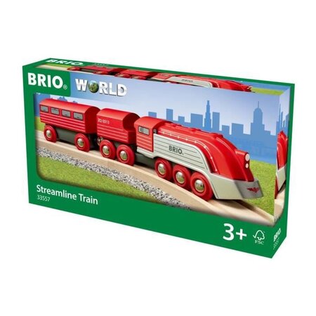 Brio World Train Aérodynamique - Accessoire Circuit de train en bois - Ravensburger - Mixte des 3 ans - 33557