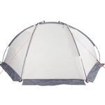 vidaXL Tente de plage gris 268x223x125 cm 185T polyester