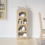 vidaXL Buffet Chêne Sonoma 40 x 35 x 100 5 cm Bois d'ingénierie