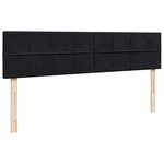 VidaXL Cadre de lit ottoman avec matelas noir 160x200 cm velours