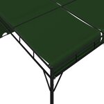 vidaXL Pavillon 4 x 3 x 2 3 m Vert Polyester et Acier