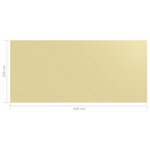 vidaXL Tapis de tente 250x550 cm Beige