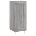 vidaXL Buffet haut Sonoma gris 34 5x34x180 cm Bois d'ingénierie