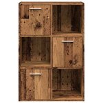 vidaXL Bibliothèque vieux bois 60 5x30x90 cm bois d'ingénierie