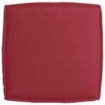 vidaXL Set de coussins de palette 2 Pièces Rouge bordeaux 60 x 60 x 12 cm