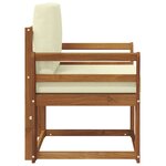 vidaXL Canapé d’extérieur Bois d'acacia massif et polyester Naturel