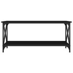 vidaXL Table basse Noir 100x45x45 cm Bois d'ingénierie et fer