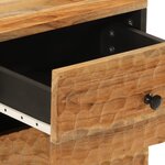 vidaXL Tables de chevet 2 Pièces 40x33x46 cm Bois d'acacia massif