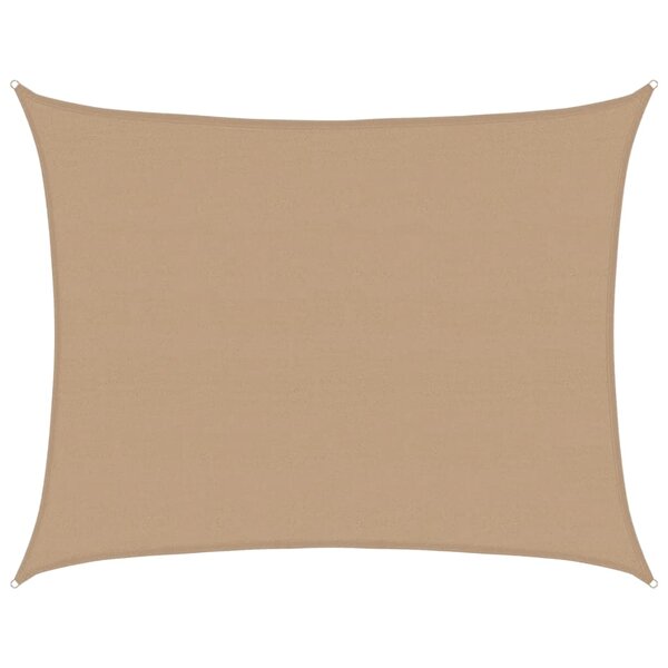 vidaXL Voile d'ombrage 160 g/m² Taupe 6x8 m PEHD