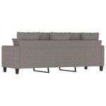 vidaXL Canapé à 3 places Taupe 180 cm Tissu