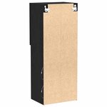 vidaXL Ensemble meuble TV Montage mural Chêne noir 40 5 x 30 x 102 cm