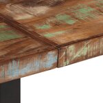 vidaXL Banc 160 cm bois de récupération massif et acier