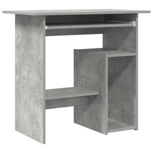 vidaXL Bureau Gris béton 80x45x74 cm Bois d’ingénierie
