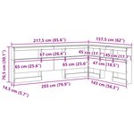 vidaXL Tête de lit de rangement chêne artisanal 140 cm Melamine