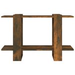 vidaXL Bibliothèque/Séparateur de pièce Chêne fumé 80x30x51 cm