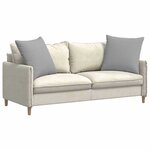 vidaXL Coussins de canapé 2 Pièces Gris 80 x 80 cm tissu