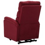 vidaXL Fauteuil Rouge bordeaux Tissu