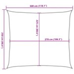 vidaXL Voile d'ombrage 160 g/m² Blanc 2 5x3 m PEHD