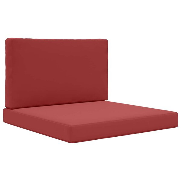 vidaXL Coussin de canapé d'extérieur 2 Pièces Bordeaux Polyester